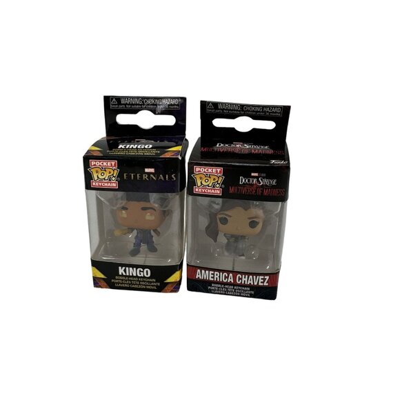 Funko Pop! Keychain Lot: America Chavez, Gorr, & Kingo - Marvel Multiverse Madne - Picture 10 of 14